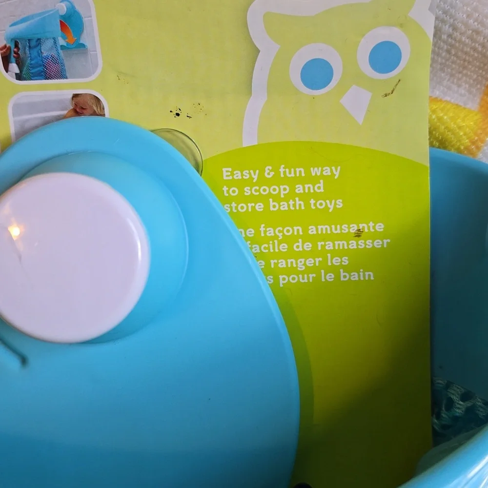 NWT - Brica Super Scoop Bath Toy Organizer by Munchkin in Blue